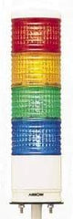 Schneider Electric - LED Lamp, Blue, Green, Orange, Red, Flashing and Steady, Preassembled Stackable Tower Light Module Unit - 24 VDC, 400 Milliamp, IP54 Ingress Rating, Base Mount - Best Tool & Supply