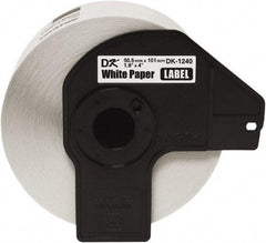 Brother - 4" Wide x 4" Long, White Paper Shipping Label - For Label Maker - Best Tool & Supply