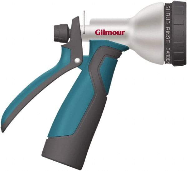 Gilmour - Garden Hose Rear Trigger Watering Nozzle - Aluminum, Zinc - Best Tool & Supply