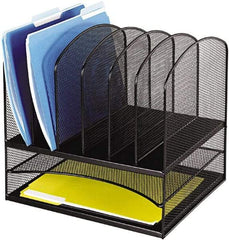 Safco - Black Combination File Sorter - Steel, Mesh - Best Tool & Supply