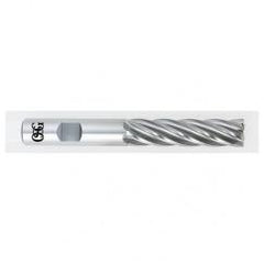 1 Dia. x 6-1/2 Overall Length 4-Flute Square End HSS-CO SE End Mill-Round Shank-Center Cutting-Uncoated - Best Tool & Supply