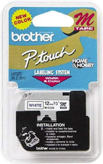 Brother - 1/2" Wide, White Tape Cassette - For Label Maker - Best Tool & Supply