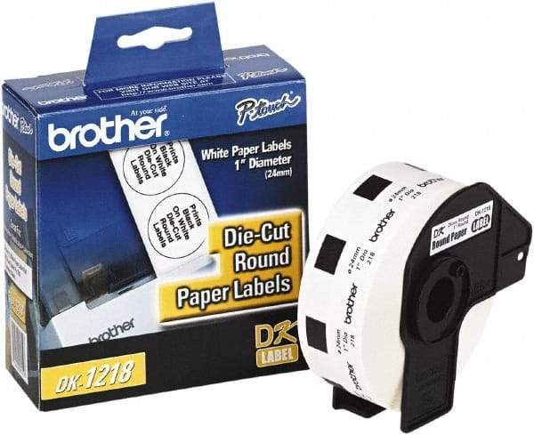 Brother - 15/16" Wide x 1" Long, White Paper Multi-Purpose Label - For Label Maker - Best Tool & Supply