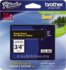 Brother - 3/4" Wide, Black Tape Cassette - For Label Maker - Best Tool & Supply