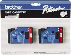 Brother - 1/2" Wide x 300" Long, White Tape Cassette - For Label Maker - Best Tool & Supply