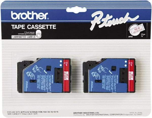 Brother - 1/2" Wide x 300" Long, Clear Tape Cassette - For Label Maker - Best Tool & Supply