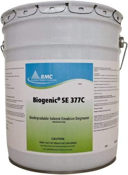 Rochester Midland Corporation - 5 Gal Bucket Cleaner/Degreaser - Liquid, d-Limonene Solvent, Alkaline, Water Base, Citrus - Best Tool & Supply