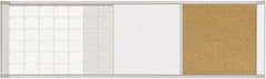 MasterVision - 18" High x 48" Wide Combination, Bulletin/Magnetic Dry Erase - Steel - Best Tool & Supply