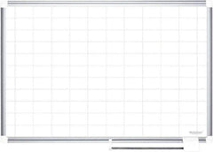 MasterVision - 36" High x 48" Wide Magnetic Dry Erase Calendar - Steel - Best Tool & Supply