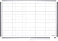 MasterVision - 48" High x 72" Wide Magnetic Dry Erase Calendar - Steel - Best Tool & Supply