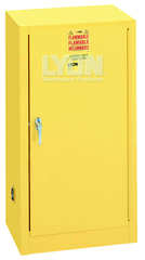 Compact Storage Cabinet - #5474 - 23-1/4 x 18 x 44" - 15 Gallon - w/one shelf, 1-door manual close - Yellow Only - Best Tool & Supply