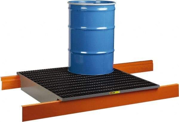 Little Giant - 66 Gal Sump, Steel Spill Deck or Pallet - 49" Long x 51" Wide x 7-1/2" High - Best Tool & Supply