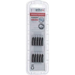 Wiha - 1/4" Drive, Pozidriv Screwdriver Bit - 1" OAL - Best Tool & Supply