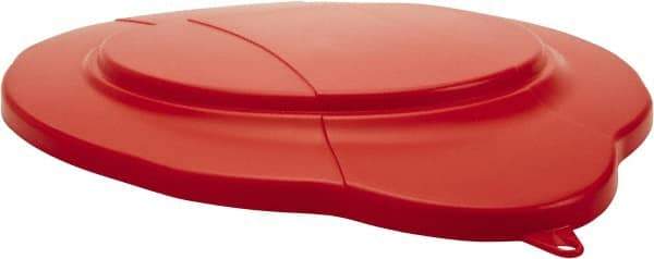 Vikan - 5 Gal Polypropylene Pail Lid - Red - Best Tool & Supply