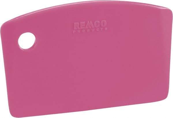 Remco - Stiff Polypropylene Straight Scraper Set - 5-1/4" Blade Width x 7.3" Blade Length, 2-1/2" Long Ergonomic Polypropylene Handle - Best Tool & Supply