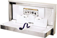 World Dryer - Polyethylene & Stainless Steel Baby Changing Station - 24-1/2" Long x 5-1/2" High x 41.3" Wide - Best Tool & Supply