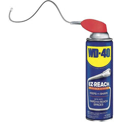 WD-40 - 14.4 oz EZ-Reach Multi-Use Product with 8" Flexible Smart Straw, Sprays 2 Ways - Multi-Purpose Lubricant: Stop Squeaks, Removes & Protects, Loosens Rusted Parts, Free Sticky Mechanisms, Drives Out Moisture - Best Tool & Supply