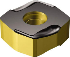 Sandvik Coromant - N3651505 KW4 Grade 3330 Carbide Milling Insert - TiCN/Al2O3/TiN Finish, 5.56mm Thick, 15mm Inscribed Circle, 0.55mm Corner Radius - Best Tool & Supply