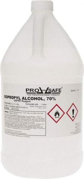 PRO-SAFE - 1 Gallon Isopropyl Alcohol Liquid - Comes in Bottle, 70% Isopropyl Alcohol - Best Tool & Supply