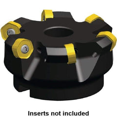 Kennametal - 88.15mm Cut Diam, 27mm Arbor Hole, 3.2mm Max Depth of Cut, 45° Indexable Chamfer & Angle Face Mill - 5 Inserts, HNGJ 0604... Insert, Right Hand Cut, 5 Flutes, Through Coolant, Series Dodeka Mini - Best Tool & Supply