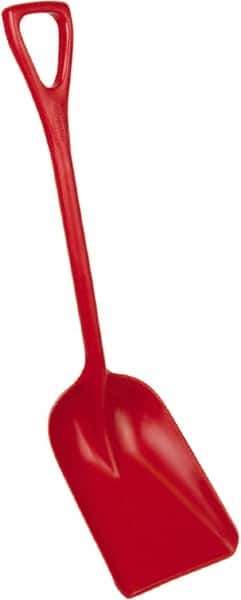 Remco - 14" High x 11" Wide Square Plastic Shovel - 38" Long Plastic D-Grip Handle - Best Tool & Supply