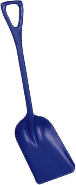 Remco - 14" High x 11" Wide Square Plastic Shovel - 38" Long Plastic D-Grip Handle - Best Tool & Supply