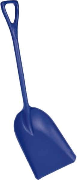 Remco - 17" High x 14" Wide Square Plastic Shovel - 42" Long Plastic D-Grip Handle - Best Tool & Supply