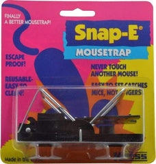 Made in USA - Snap Trap for Use on Mice - 3-7/8 Inch Long x 1-7/8 Inch Wide x 2-3/8 Inch High, Polystyrene and Steel - Best Tool & Supply