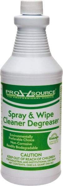 PRO-SOURCE - 32 oz Bottle Cleaner/Degreaser - Liquid, Butyl-Free, Fruit - Best Tool & Supply