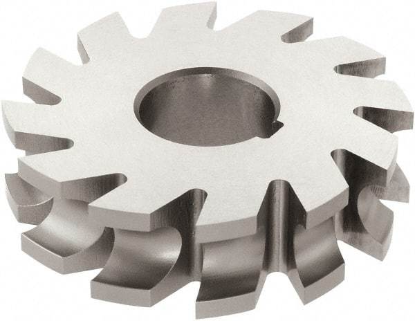 Keo - 1/16" Radius, 1/8" Circle Diam, 2-1/4" Cutter Diam, 1/4" Cutting Width, Arbor Connection, Concave Radius Cutter - High Speed Steel, TiN Finish, Form Relieved, 16 Teeth - Best Tool & Supply