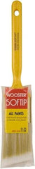 Wooster Brush - 1-1/2" Synthetic Sash Brush - 2-3/16" Bristle Length, Plastic Handle - Best Tool & Supply