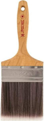 Wooster Brush - 4" Synthetic Wall Brush - 3-15/16" Bristle Length, Maple Handle - Best Tool & Supply