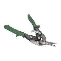 Paramount - 1-1/4" Length of Cut, Right Pattern Offset Aviation Snip - 9-3/4" OAL, Steel Handle, 4047 Molybenum Alloy Steel Blade, 18 AWG Steel Capacity - Best Tool & Supply