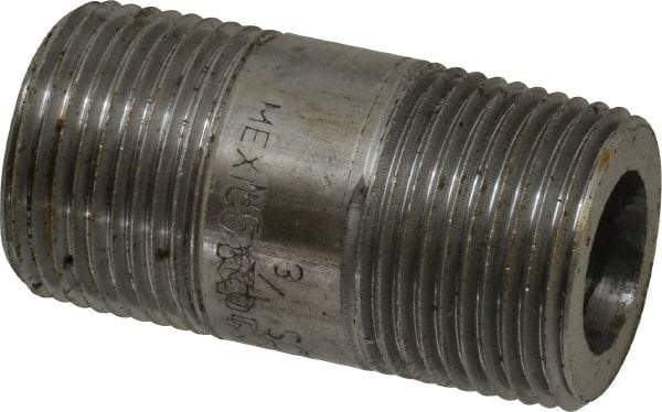 Value Collection - Schedule 160, 3/4" Diam x 2" Long Black Pipe Nipple - Threaded - Best Tool & Supply