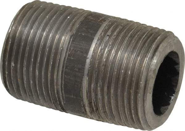 Value Collection - Schedule 160, 1" Diam x 2" Long Black Pipe Nipple - Threaded - Best Tool & Supply