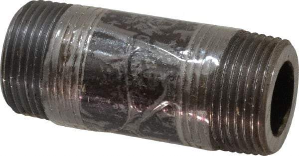 Value Collection - Schedule 160, 1" Diam x 3" Long Black Pipe Nipple - Threaded - Best Tool & Supply