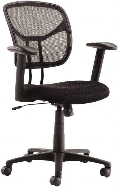 OIF - 41-1/8" High Task Chair - 25" Wide x 26" Deep, Mesh Seat, Black - Best Tool & Supply