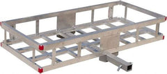 Erickson Manufacturing - Aluminum Cargo Carrier - 22-1/2" Wide x 49" Long, Silver, For Use with 2" Receivers - Best Tool & Supply