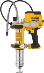 DeWALT - 10,000 Max psi, Flexible Battery-Operated Grease Gun - 16 oz Capacity, Bulk & Cartridge Fill, Includes Shoulder Strap - Best Tool & Supply