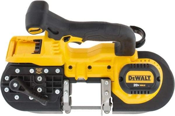 DeWALT - 20 Volt, 32-7/8" Blade, 740 SFPM Cordless Portable Bandsaw - 2-1/2" (Round) & 2-1/2 x 2-1/2" (Rectangle) Cutting Capacity, Lithium-Ion Battery Not Included - Best Tool & Supply