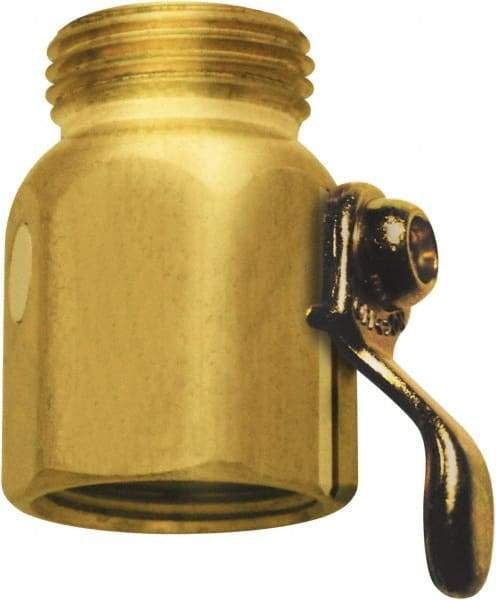 SANI-LAV - 3/4 GHT Garden Hose On/Off Control Valve - Brass, Male Hose to Female Hose Connector - Best Tool & Supply