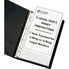 C-LINE - 50 Piece Clear Sheet Protectors-Ring Binder - 14" High x 8-1/2" Wide - Best Tool & Supply