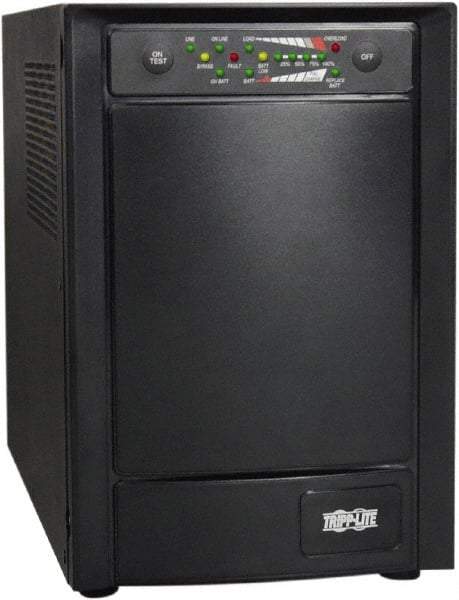 Tripp-Lite - 15 Amp, 1,000 VA, Tower Mount Online Backup Uninterruptible Power Supply - Backup 4-1/2 min with Full Load & 14 min with Half Load, 120 VAC Input & Output, 800 Watt Output, 1 Phases, 6 Outlets - Best Tool & Supply