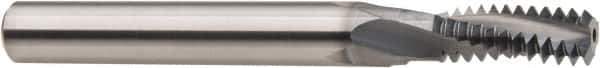 Niagara Cutter - #10-32 UN, 0.134" Cutting Diam, 3 Flute, Solid Carbide Helical Flute Thread Mill - Internal/External Thread, 5/16" LOC, 2" OAL, 3/16" Shank Diam - Best Tool & Supply