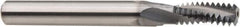 Niagara Cutter - #10-24 UN, 0.134" Cutting Diam, 3 Flute, Solid Carbide Helical Flute Thread Mill - Internal/External Thread, 5/16" LOC, 2" OAL, 3/16" Shank Diam - Best Tool & Supply