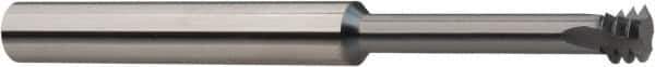 Niagara Cutter - 3/8-16 UN, 0.285" Cutting Diam, 3 Flute, Solid Carbide Helical Flute Thread Mill - Internal/External Thread, 3/16" LOC, 3" OAL, 5/16" Shank Diam - Exact Industrial Supply