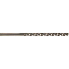 Taper Length Drill Bit: 0.4688″ Dia Bright/Uncoated, RH Cut, Parabolic Flute, Straight Shank, Series 5536