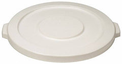 PRO-SOURCE - Round Lid for Use with 20 Gal Round Trash Cans - White, Polyethylene, For Brute Trash Cans - Best Tool & Supply