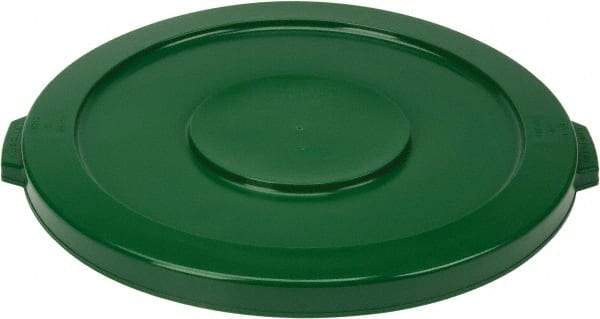 PRO-SOURCE - Round Lid for Use with 32 Gal Round Trash Cans - Green, Polyethylene, For Brute Trash Cans - Best Tool & Supply