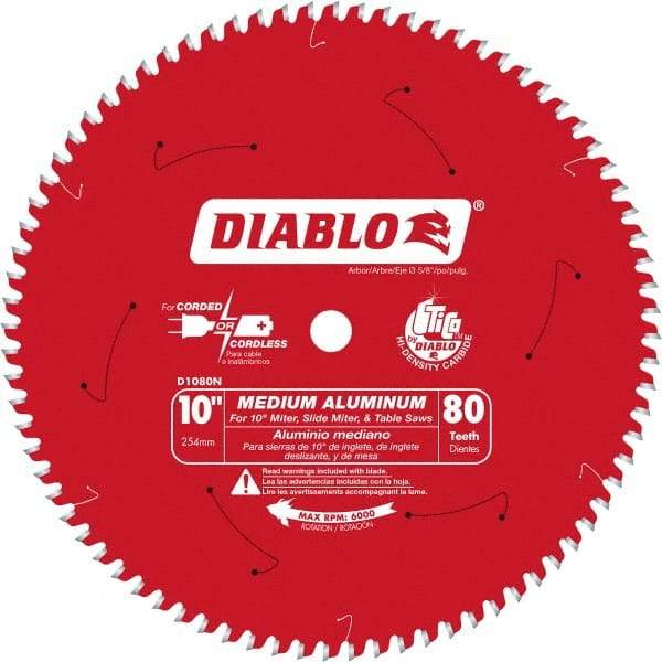 Freud - 10" Blade Diam, 100 Teeth, Carbide-Tipped Cold Saw Blade - 5/8" Arbor Hole Diam, 0.071" Blade Thickness - Best Tool & Supply